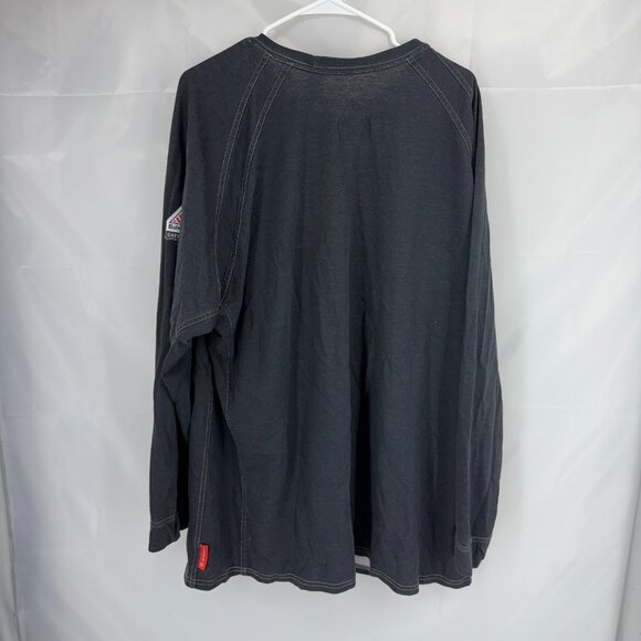 Bulwark Men XXL Flame Resistant Long Sleeve Shirt Dark Gray Work Fire Protection - Picture 3 of 9
